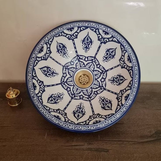 hand-painted Washbassin- Moroccan Sink #233