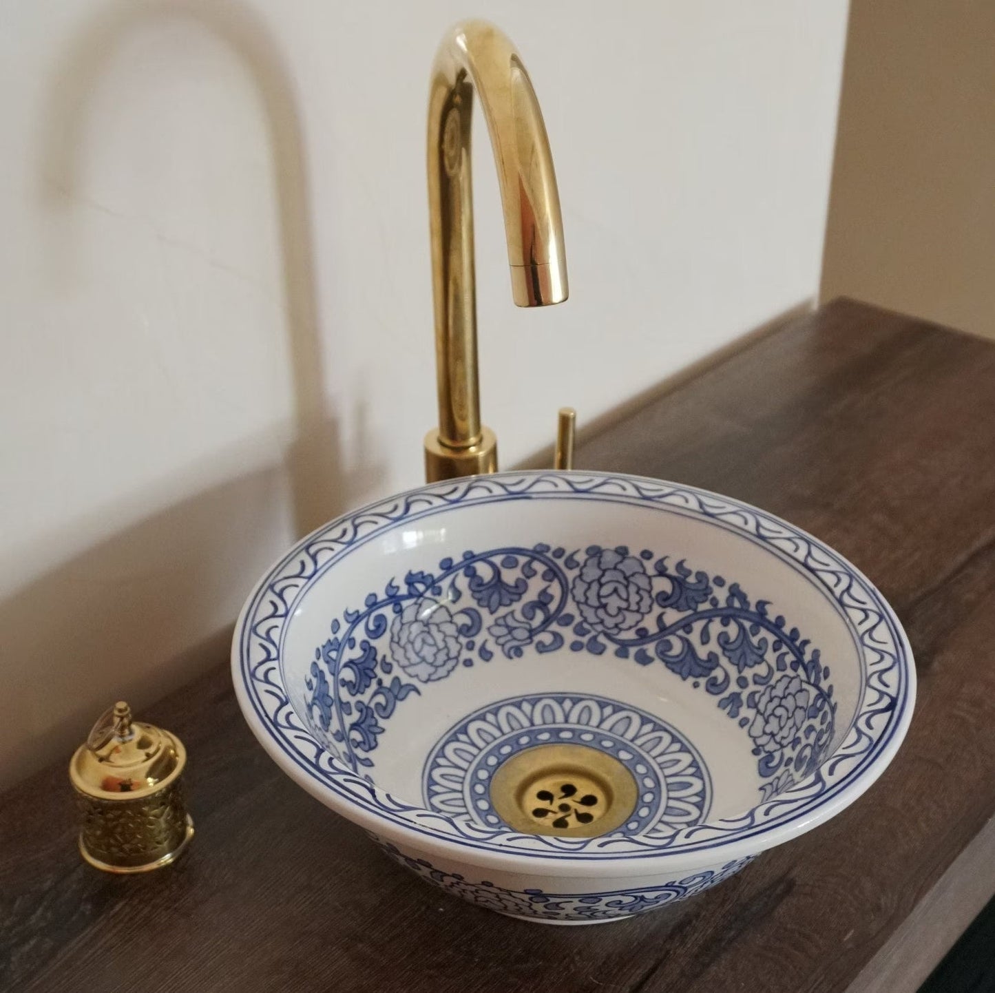 Vasque bleu pour salle de bain | Lavabo en céramique | Bathroom sink #159