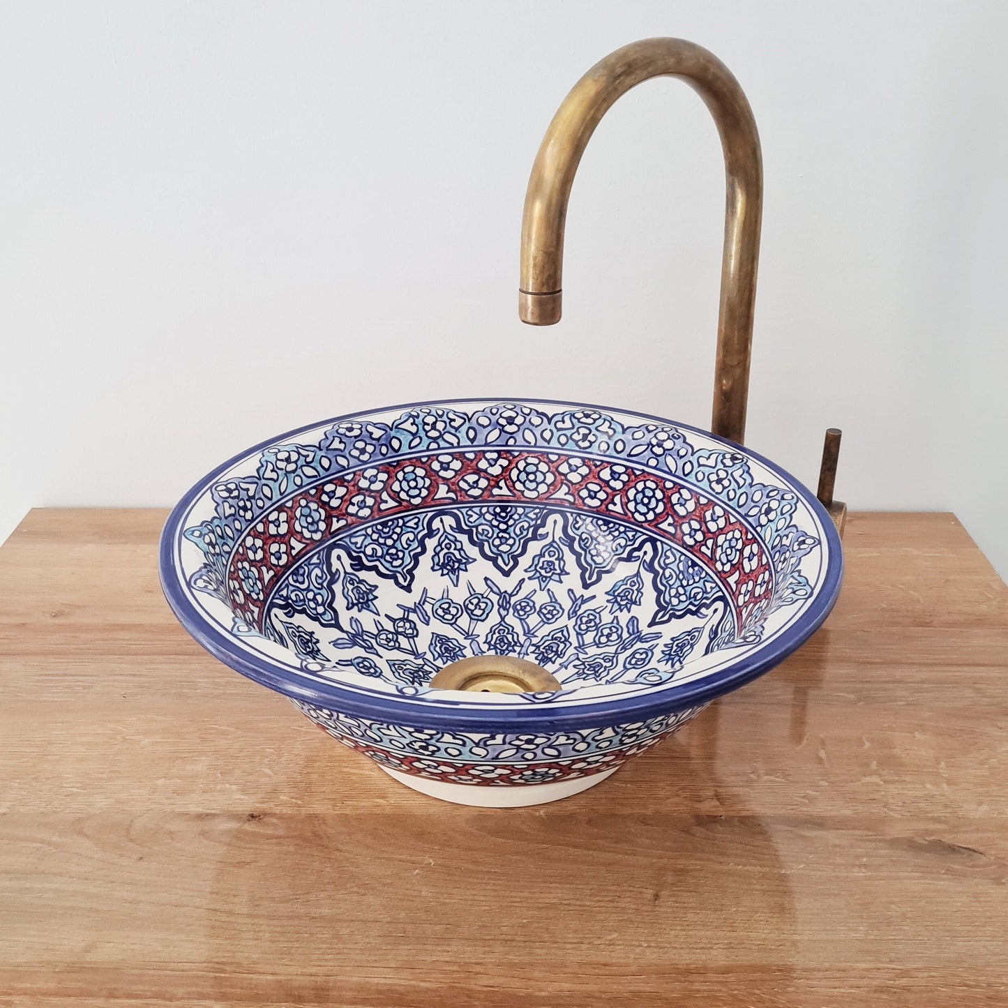 hand-painted Washbassin- Moroccan Sink #234