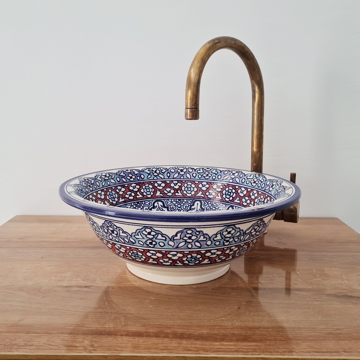 hand-painted Washbassin- Moroccan Sink #234