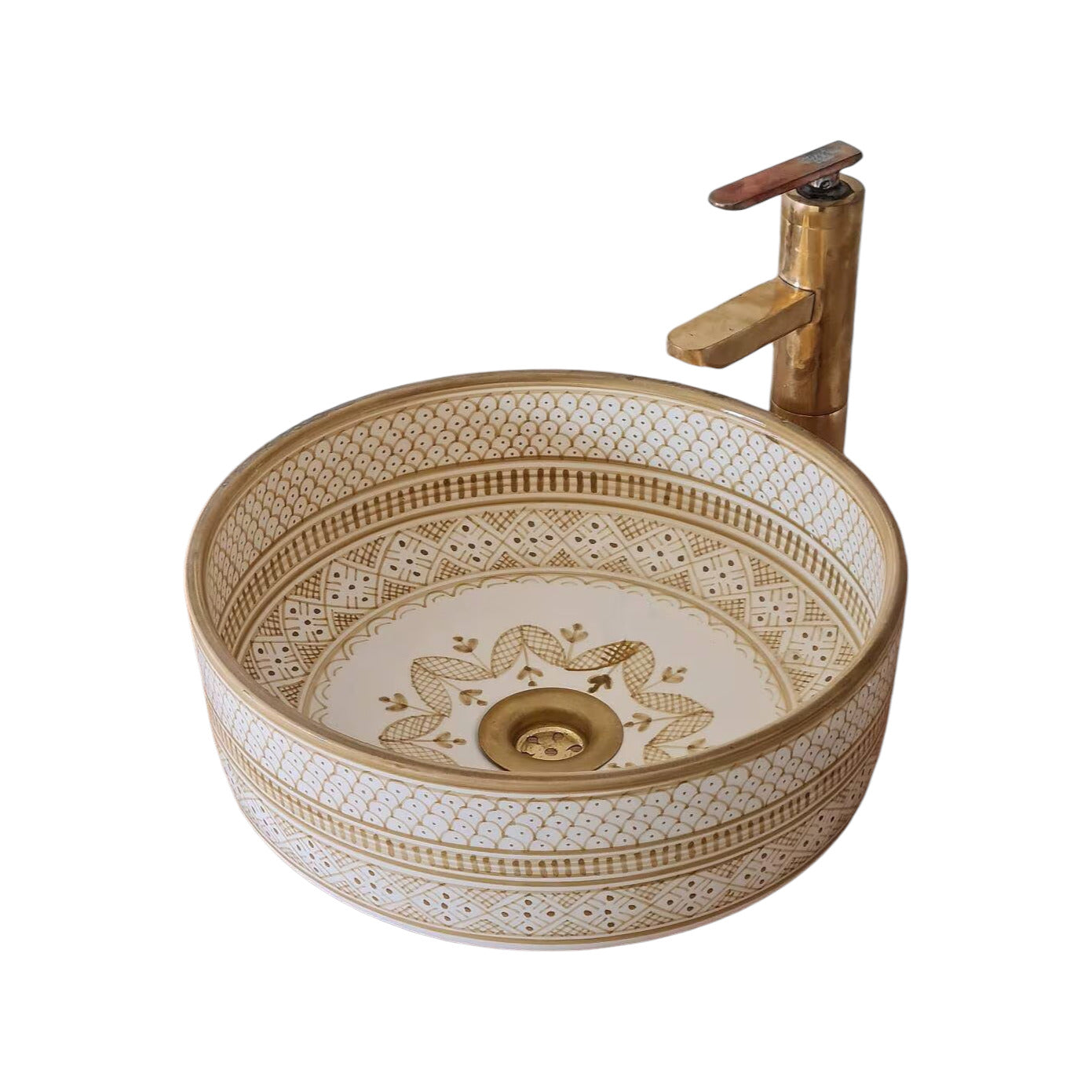 Bathroom sink | Zellige style ceramic bathroom sink #120