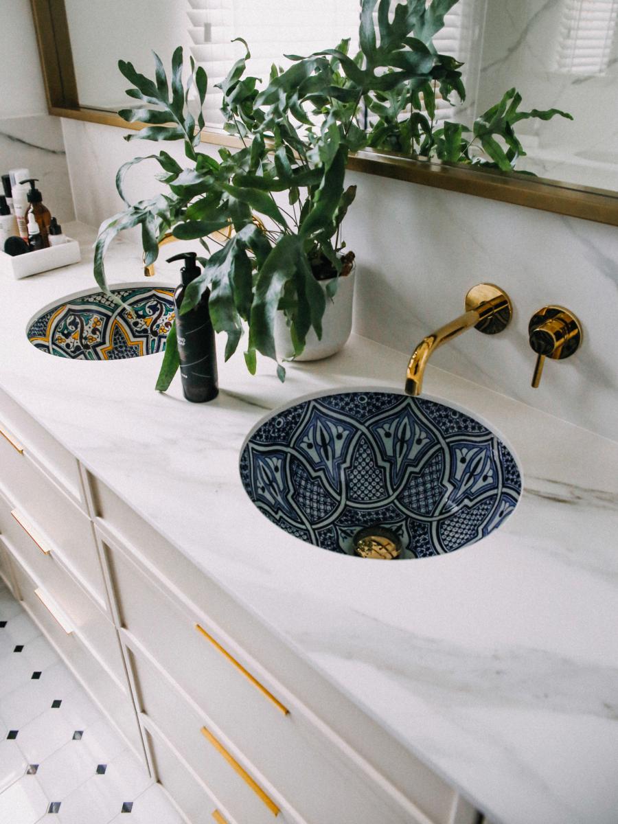 Authentic Moroccan ceramic sink for bathroom - bathroom sink #2