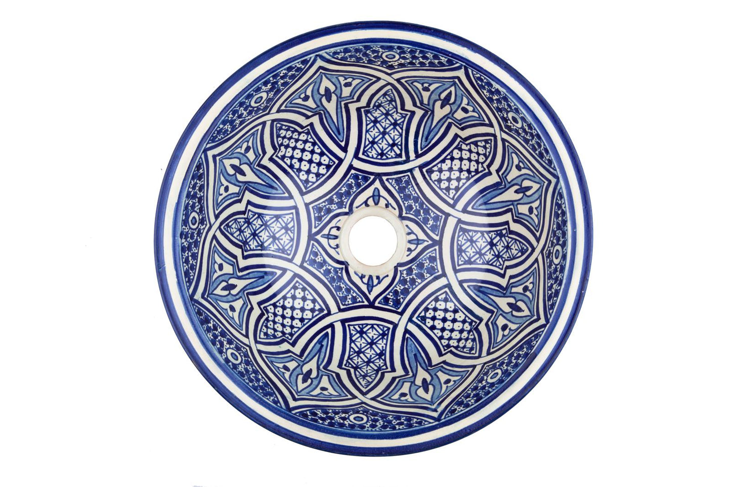 Authentic Moroccan ceramic sink for bathroom - bathroom sink #2