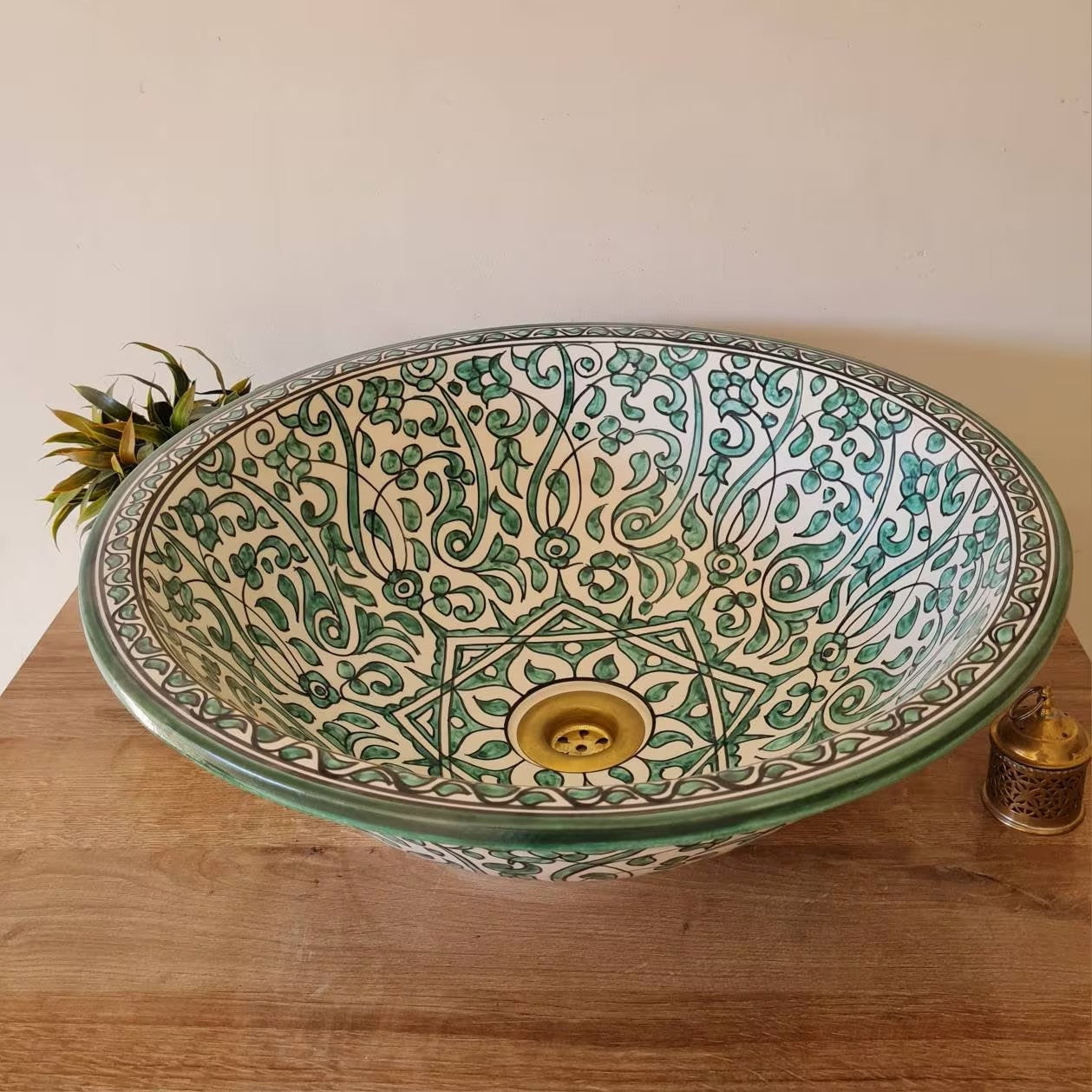 hand-painted Washbassin- Moroccan Sink #230