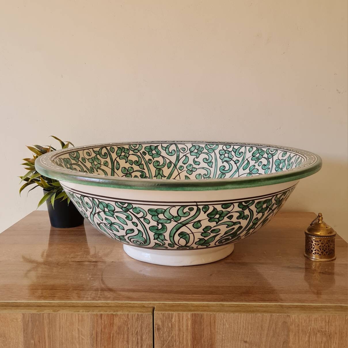 hand-painted Washbassin- Moroccan Sink #230