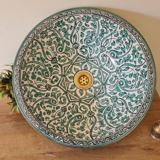 hand-painted Washbassin- Moroccan Sink #230