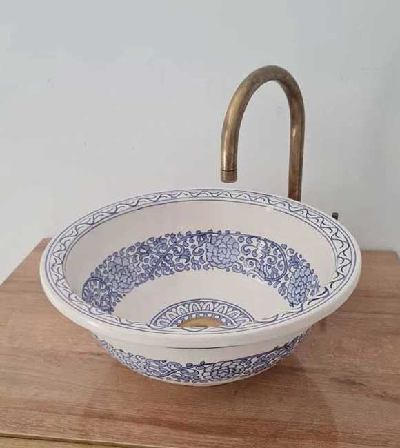 hand-painted Washbassin- Moroccan Sink #231