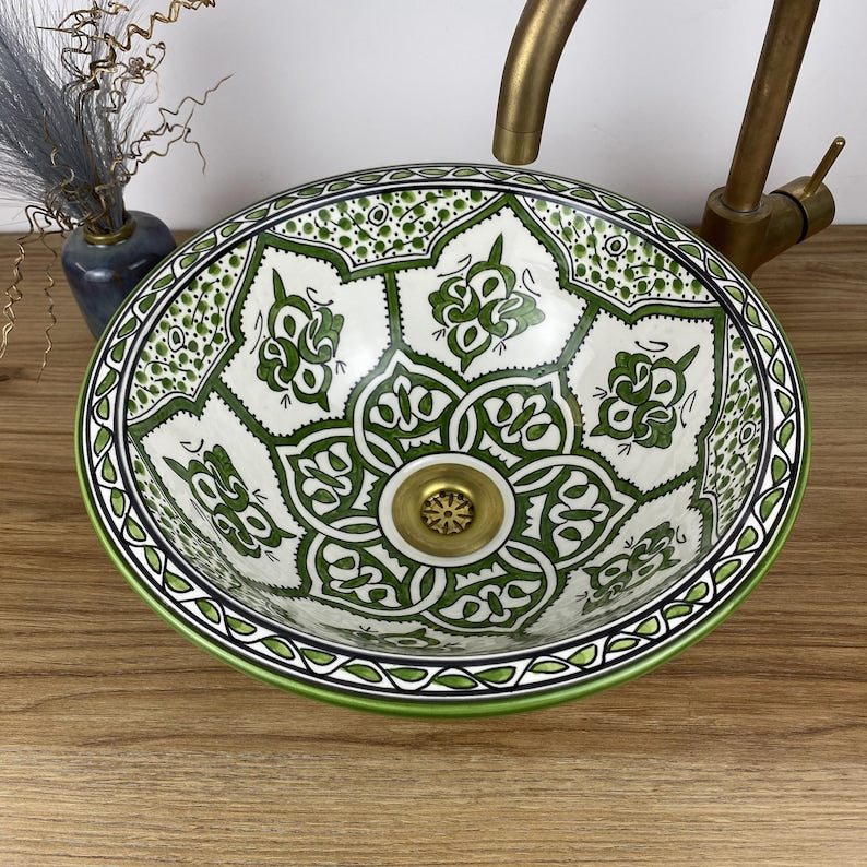 Authentic hand-painted basins - Moroccan basin #268