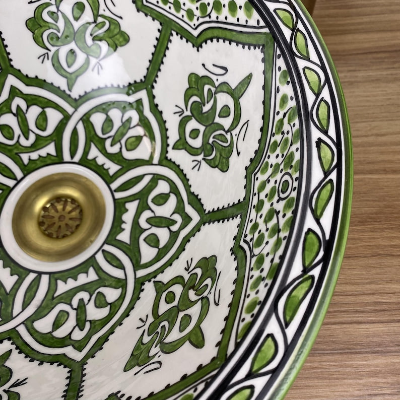 Authentic hand-painted basins - Moroccan basin #268