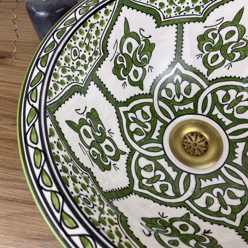 Authentic hand-painted basins - Moroccan basin #268