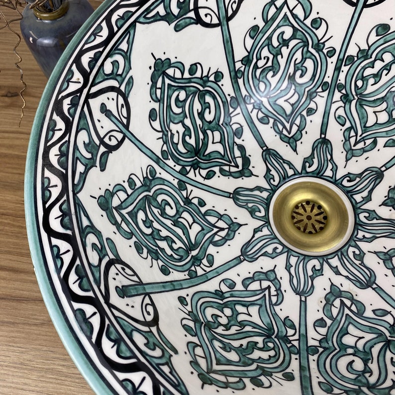 Authentic hand-painted basins - Moroccan basin #265