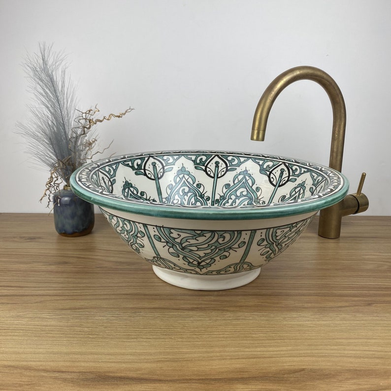 Authentic hand-painted basins - Moroccan basin #265