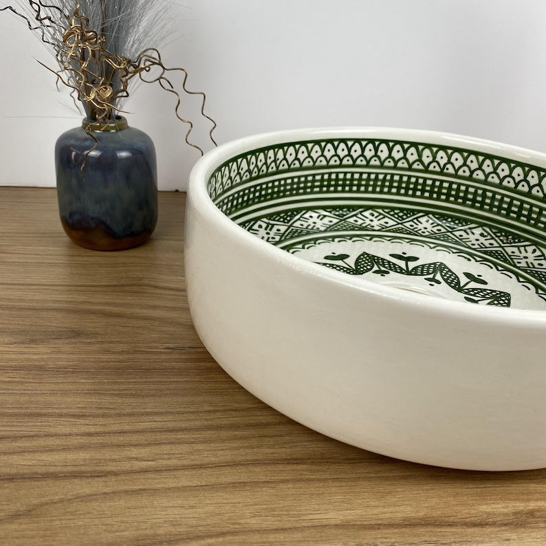 Bathroom sink | Moroccan hand painted ceramic sink #246