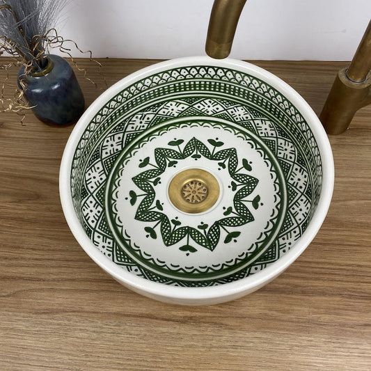 Bathroom sink | Moroccan hand painted ceramic sink #246