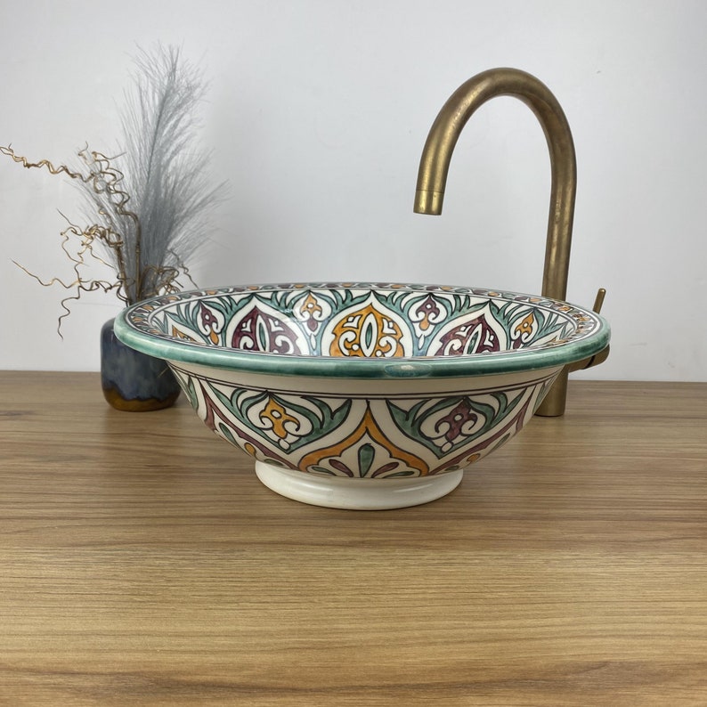 Authentic hand-painted basins - Moroccan basin #269