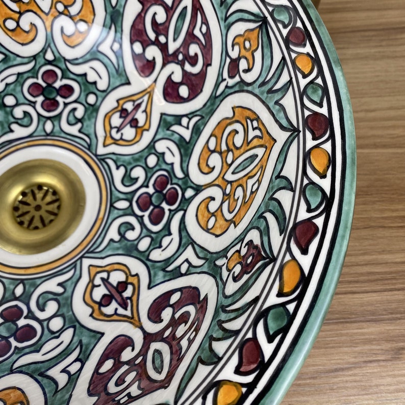 Authentic hand-painted basins - Moroccan basin #269