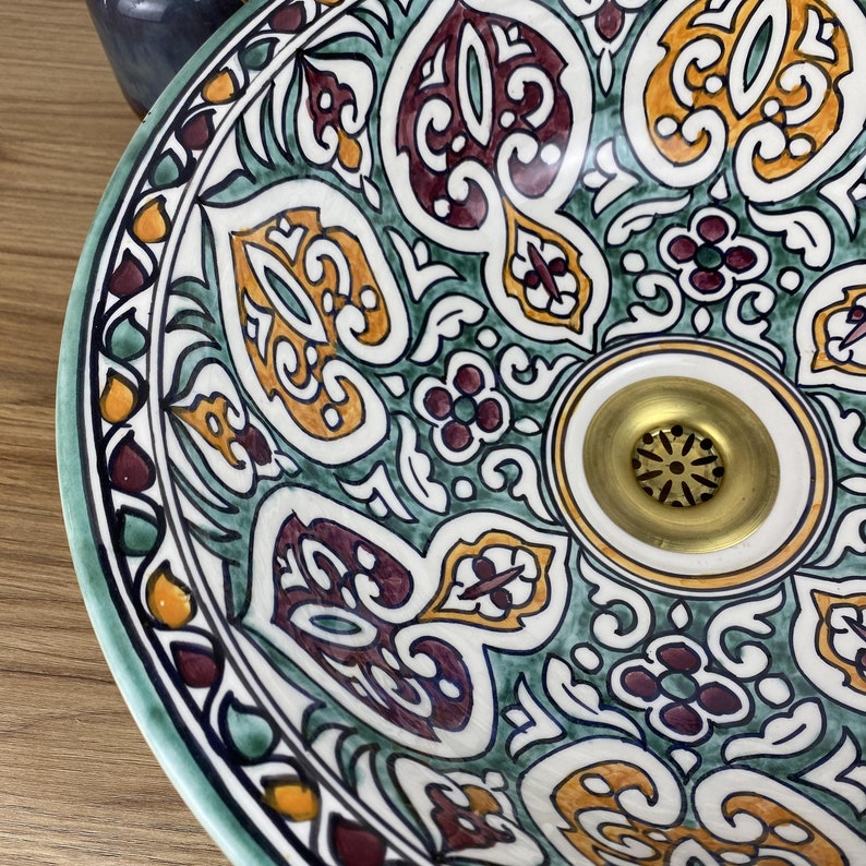 Authentic hand-painted basins - Moroccan basin #269