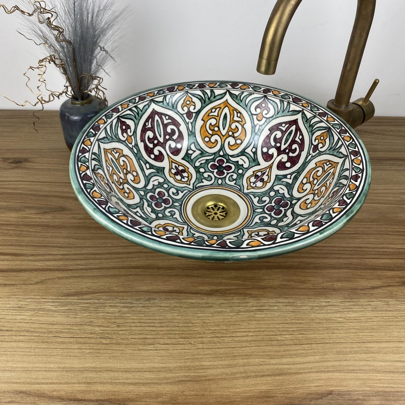 Authentic hand-painted basins - Moroccan basin #269