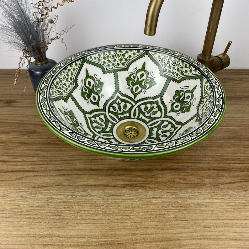 Authentic hand-painted basins - Moroccan basin #268