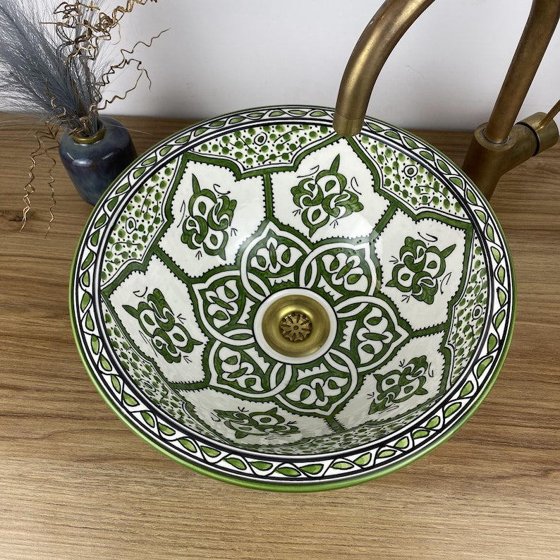 Authentic hand-painted basins - Moroccan basin #268