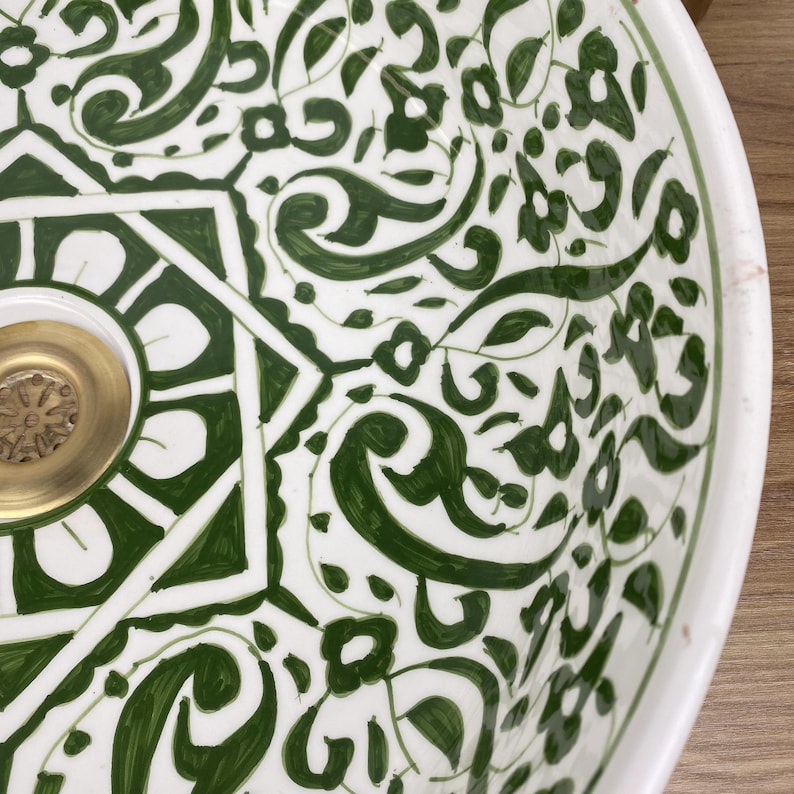 Bathroom sink | Moroccan hand painted ceramic sink #242