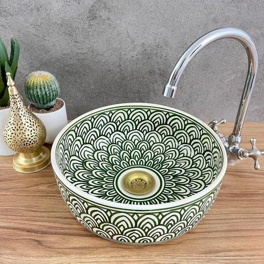 Authentic hand-painted basins - Moroccan basin #207