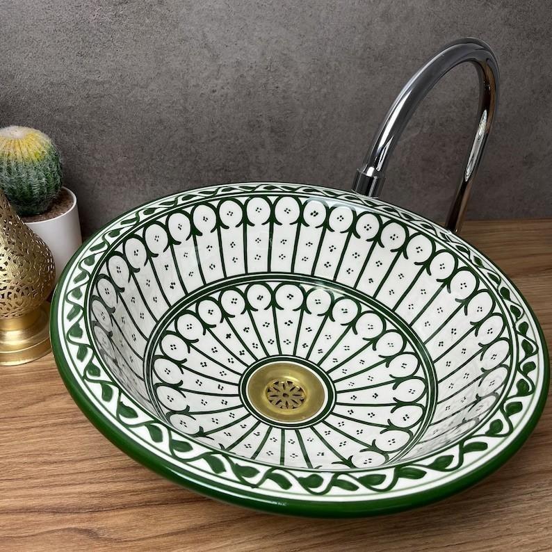 Authentic hand-painted basins - Moroccan basin #211