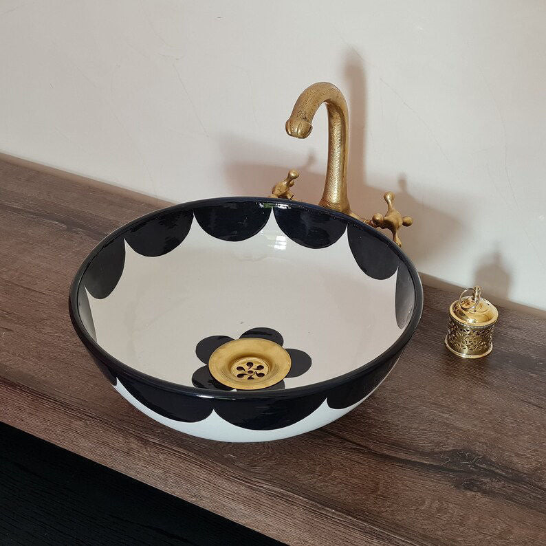 hand-painted Washbassin- Moroccan Sink #228