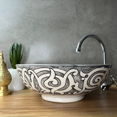 Authentic hand-painted basins - Moroccan basin #216