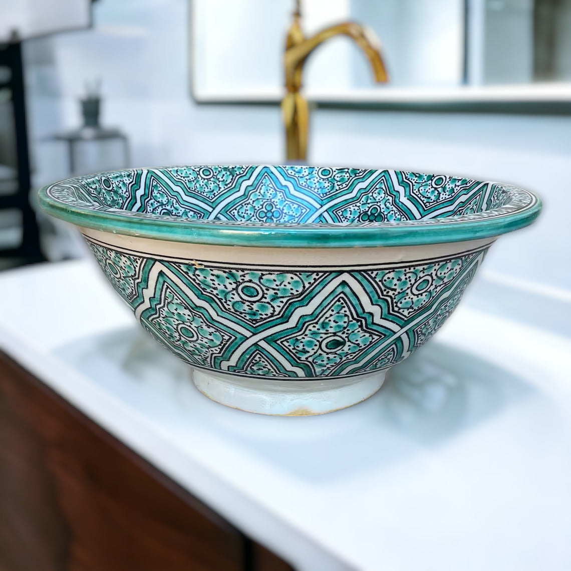 Bathroom sink | Zellige style ceramic bathroom sink #134