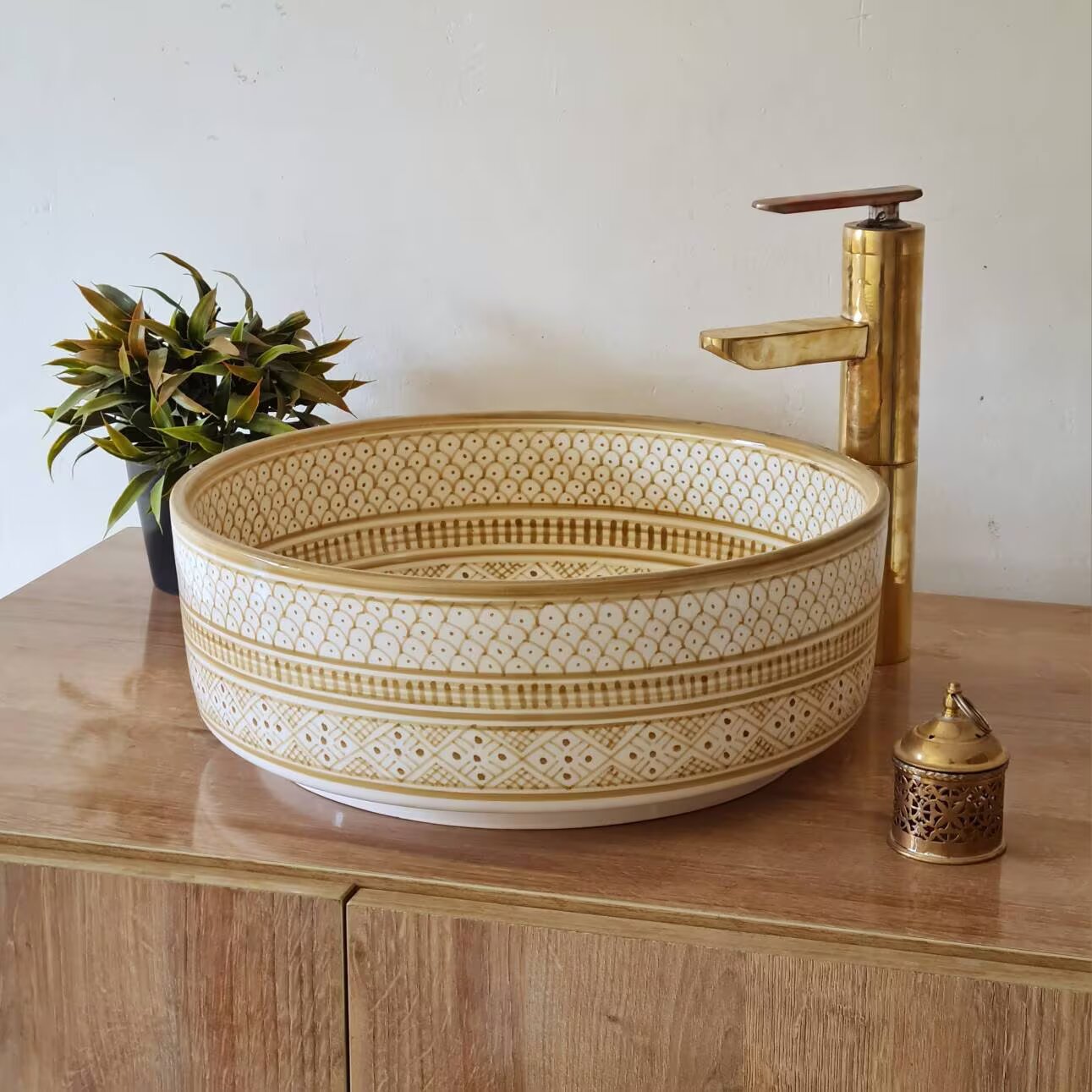 Bathroom sink | Zellige style ceramic bathroom sink #147