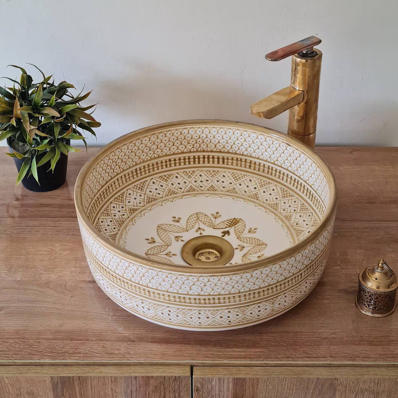 Bathroom sink | Zellige style ceramic bathroom sink #147