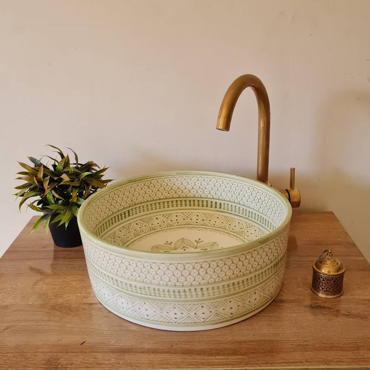 Bathroom sink | Zellige style ceramic bathroom sink #141