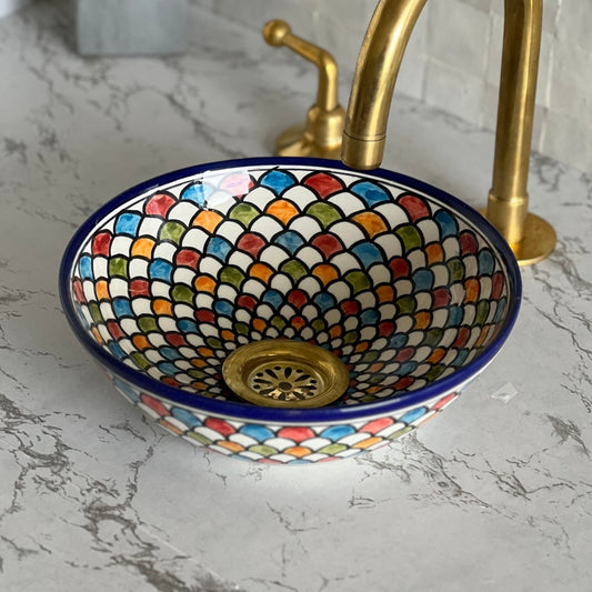 Moroccan sink - Colorful Moroccan sink - Moroccan sink - Colorful bathroom sink #224