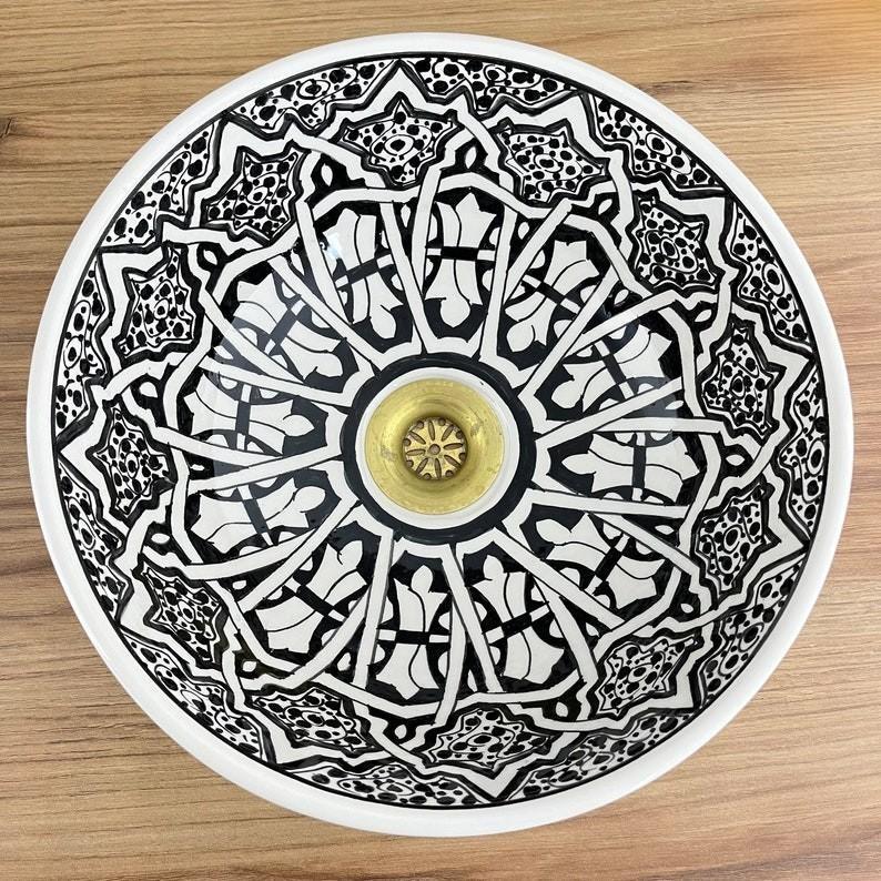 Authentic hand-painted basins - Moroccan basin #213