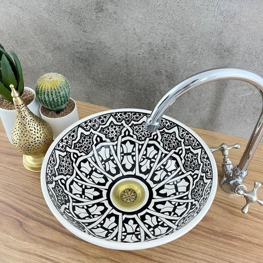 Authentic hand-painted basins - Moroccan basin #213